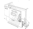 Kenmore 1019676400 door and drawer section for 101.9676401 diagram