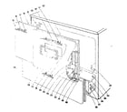 Kenmore 1019676500 door and drawer section diagram