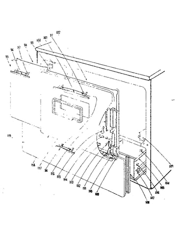 Door and drawer section