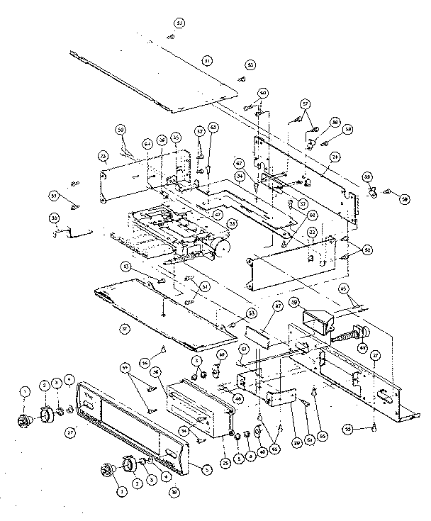 Cabinet & chassis exploded view