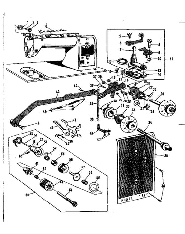 Bobbin winder and tension assembly