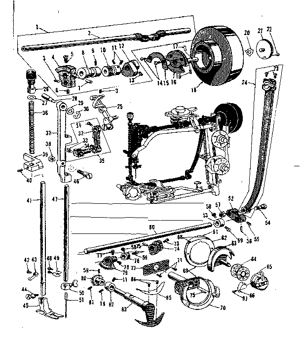 Presser bar and shuttle assembly