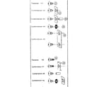 Sears 69660302 fastener combinations diagram