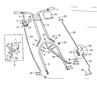 Craftsman 53682123 handle assembly diagram