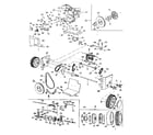 Craftsman 53682231 engine and wheel assembly diagram