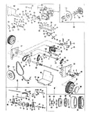 Engine and wheel assembly