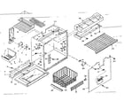 Kenmore 1066657132 freezer section parts diagram