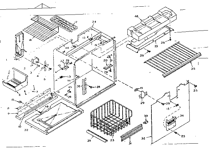 Freezer section parts
