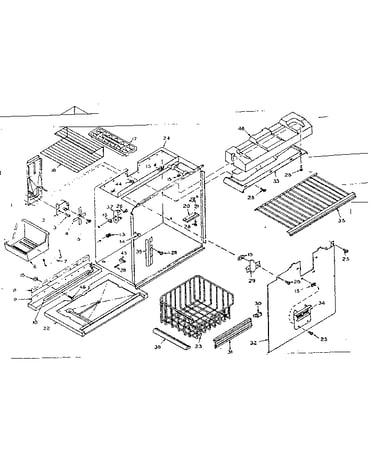 Freezer section parts