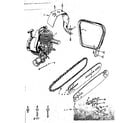 Craftsman 91760051 engine/ chain and guide bar diagram