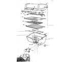 Kenmore 2582337770 grill and burner section diagram