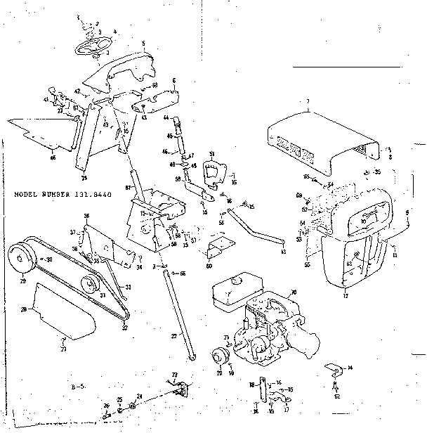 GRILL AND STEERING WHEEL ASSEMBLY