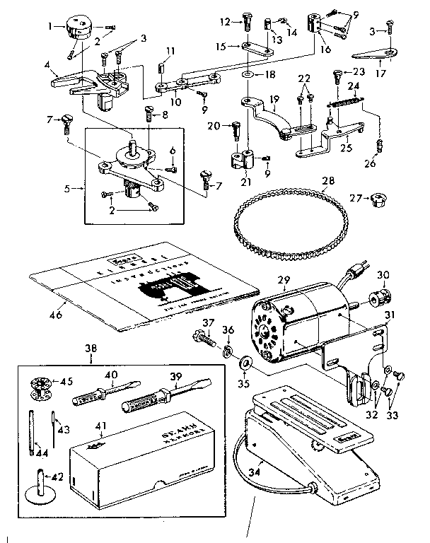 ATTACHMENT  AND MOTOR PARTS