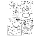 Kenmore 14812160 attachment  and motor parts diagram