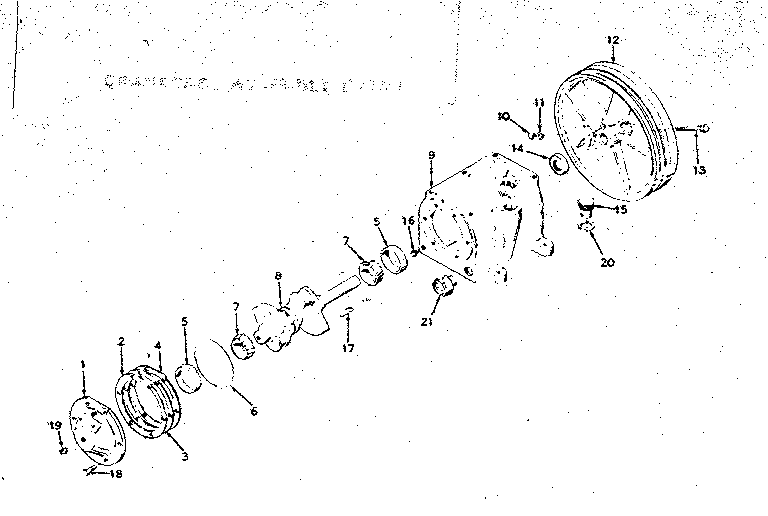 Crankcase assembly detail