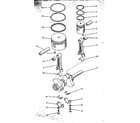 Craftsman 10217318 connecting rod, piston and crankshaft assembly detail diagram