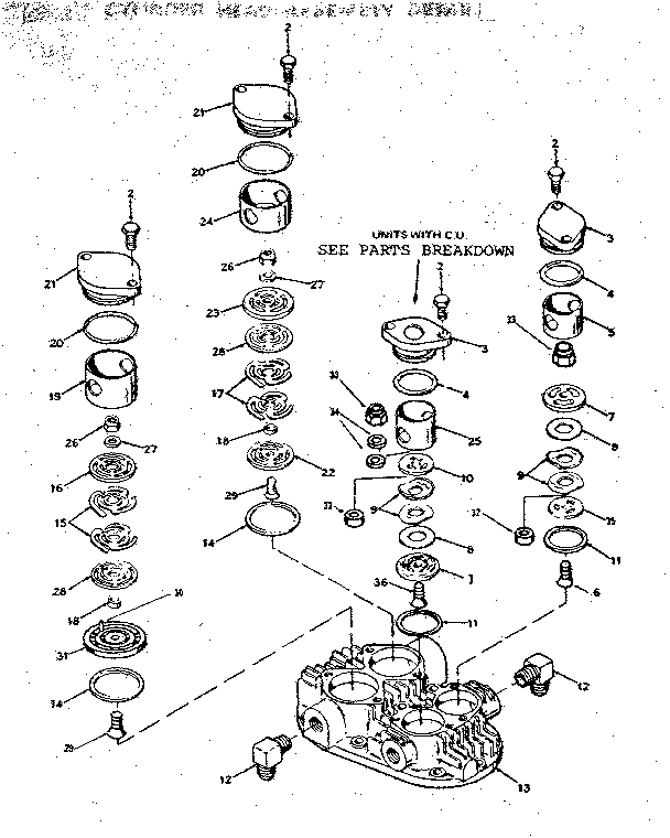 Cylinder head assembly detail