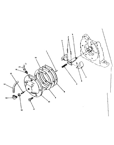 Centrifugal unloader assembly detail