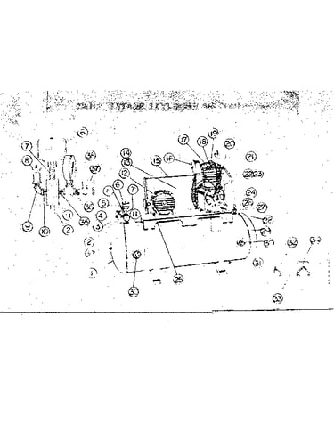 7 1/2 h.p. 2 stage 2 cylinder air compressors