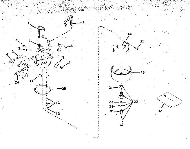 CARBURETOR NO. 631701