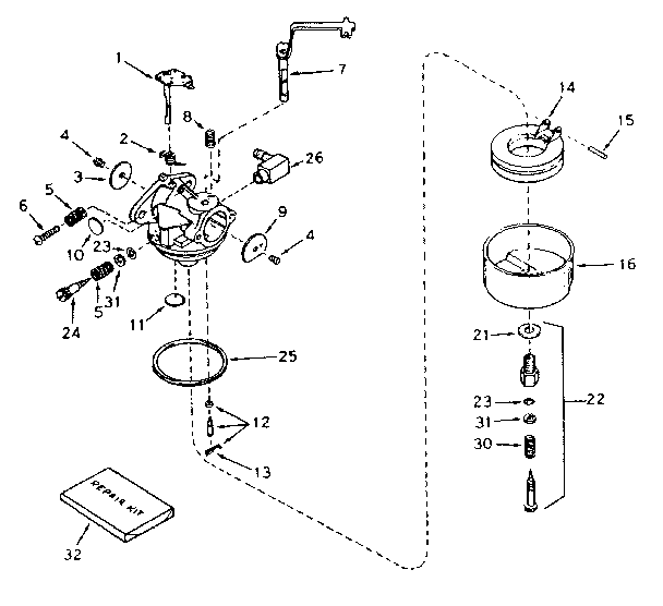 Carburetor no. 631923