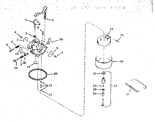 Carburetor no. 631634