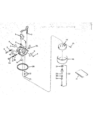 Carburetor no. 631634