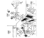 Kenmore 2582338130 post, patio base, standard cart & deluxe cart diagram