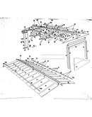 Roof support, door and roof assembly