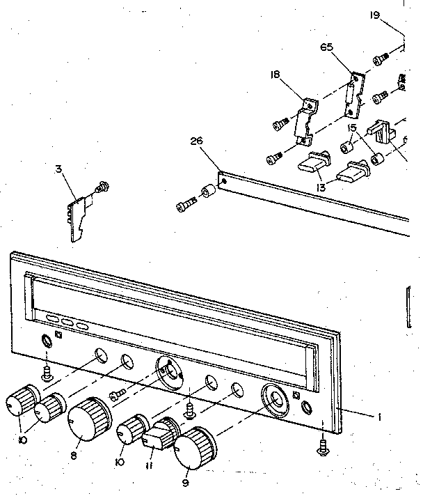 Front panel assembly