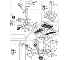 Kenmore 2582348170 post, patio base, standard cart & deluxe cart diagram