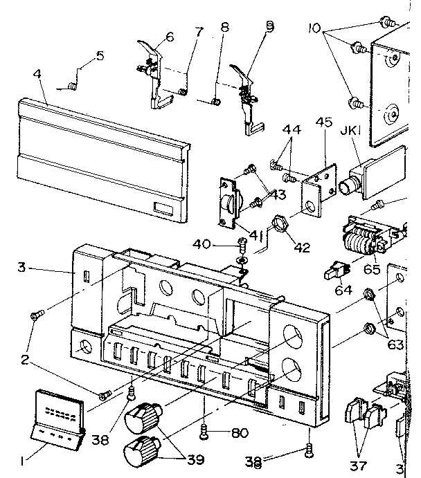 Front panel assembly
