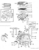 Grill, burner section & cart section
