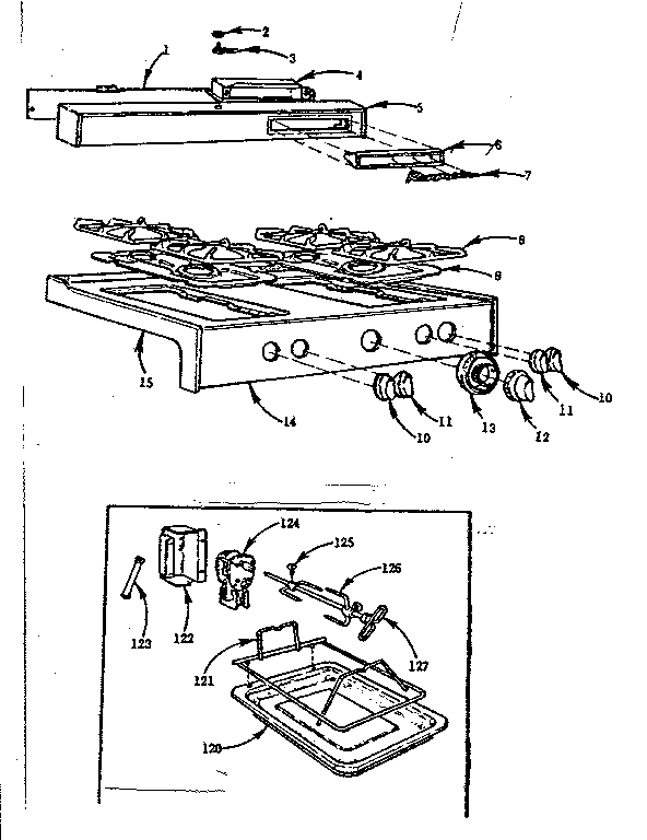 Backguard and main top