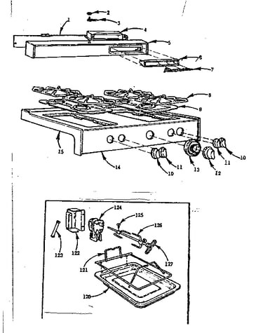 Backguard and main top