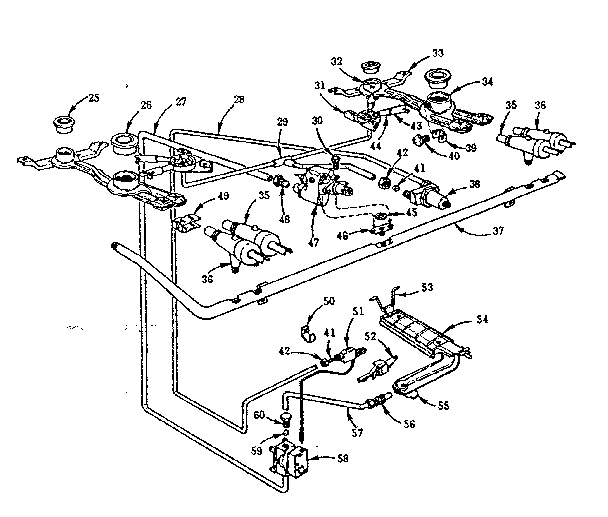 Burner section