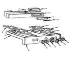 Kenmore 103728614 backguard and main top diagram