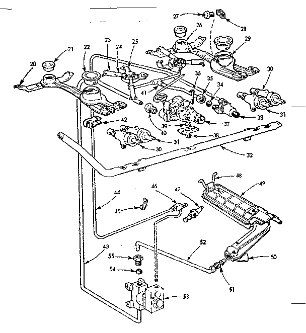 Burner section