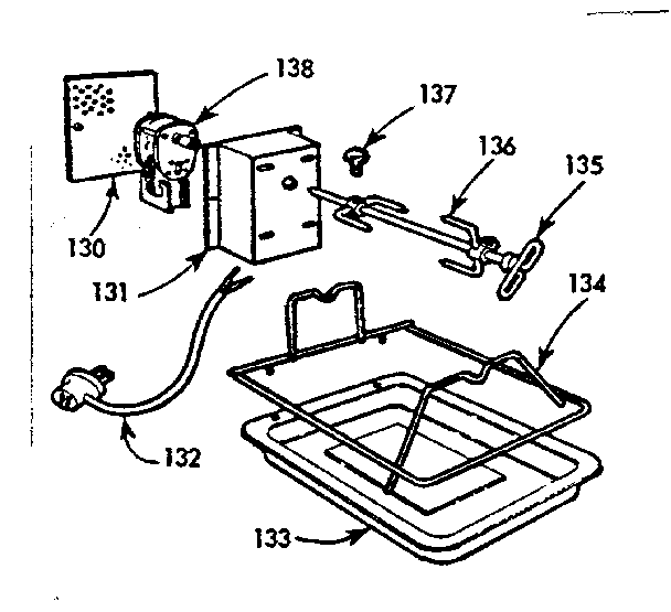 Optional equipment - oven rotisserie