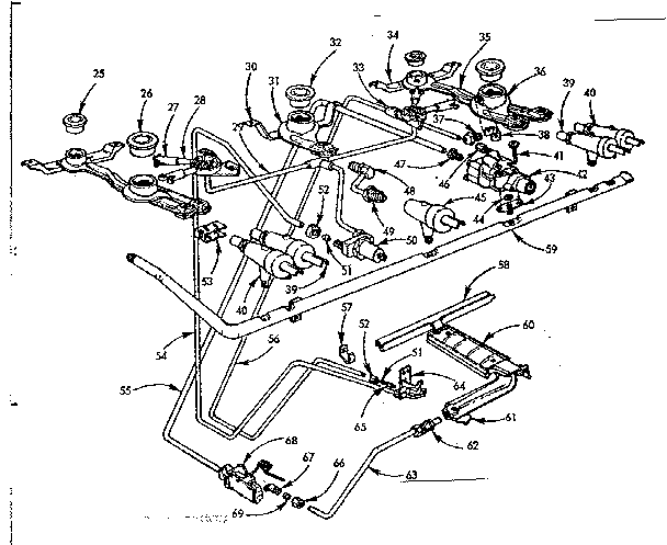 Burner section