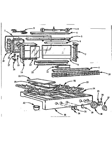 Backguard and main top