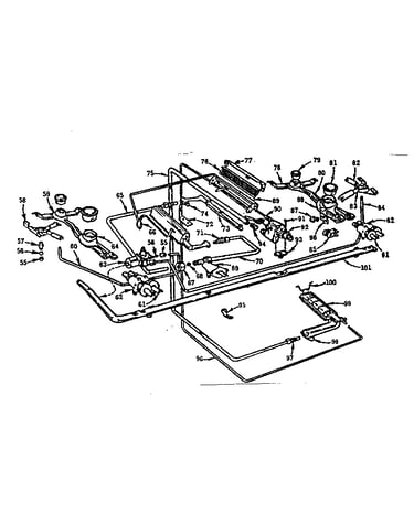 Burner section