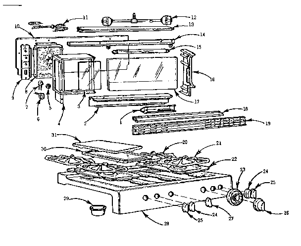 Backguard and main top