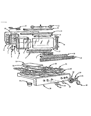 Backguard and main top