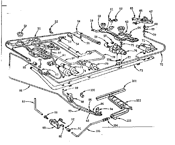 Burner section