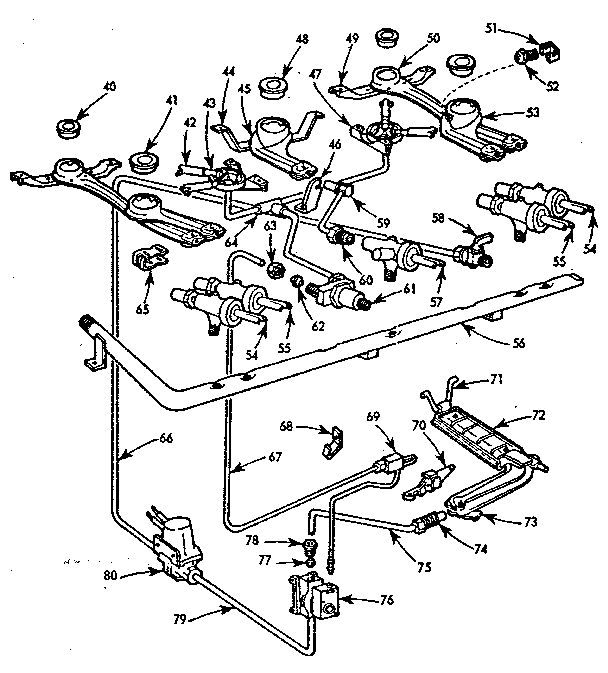 Burner section