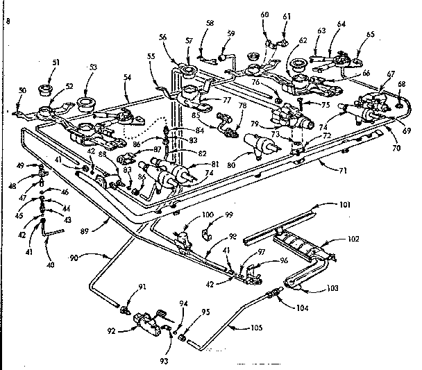 Burner section