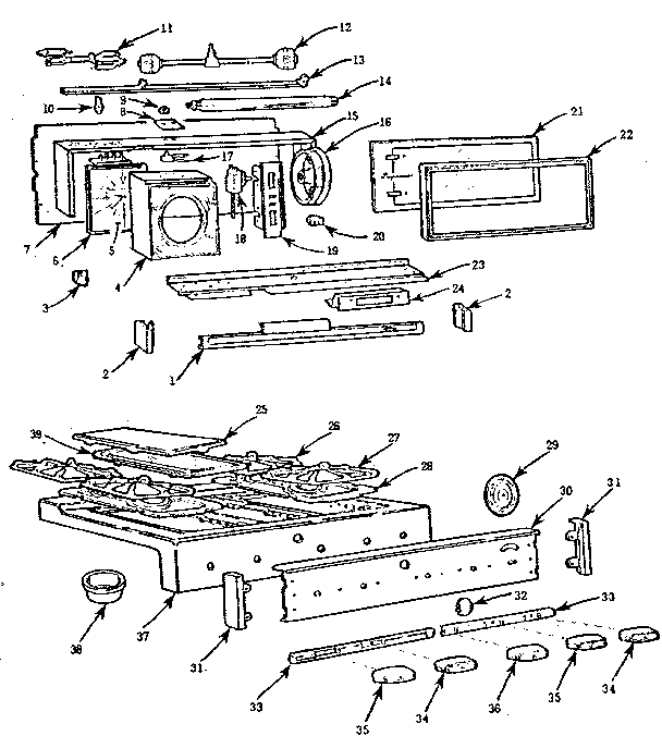 Backguard and main top