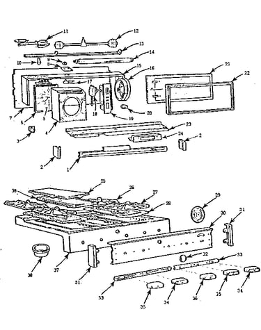 Backguard and main top