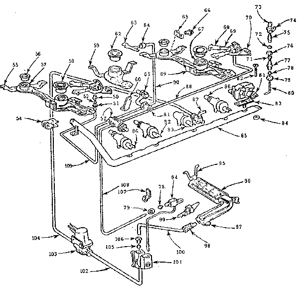 Burner section